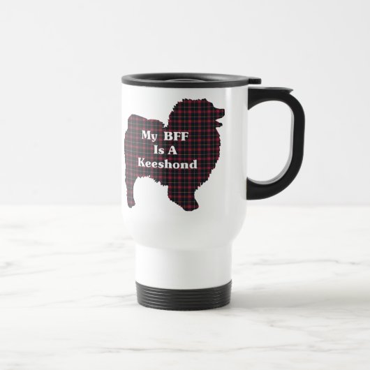 Mug De Voyage Cadeaux Keeshond BFF (Droite)