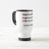 Mug De Voyage Cadeaux retirés de professeur d'Anglais (Devant gauche)