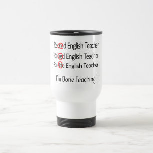 Mug De Voyage Cadeaux retirés de professeur d'Anglais