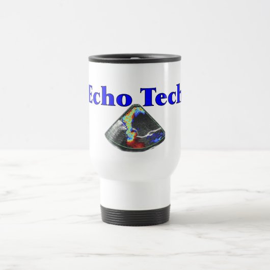 Mug De Voyage Cadeaux Techniciens Echo (Cardiac Echo Tech) (Centre)