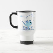 Mug De Voyage Cadeaux Twitter Avec Votre Nom D'Utilisateur Suive (Gauche)