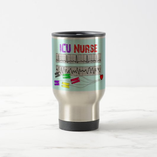 Mug De Voyage Cadeaux uniques d'infirmière de la conception ICU (Centre)