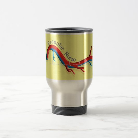 Mug De Voyage Cadeaux vasculaires uniques d'infirmière (Centre)
