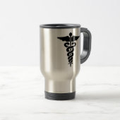 Mug De Voyage Caducée Médicale de symbole (Devant droit)