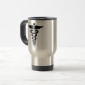 Mug De Voyage Caducée Médicale de symbole (Devant gauche)
