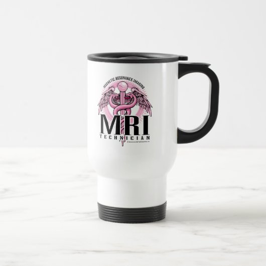 Mug De Voyage Caducée rose d'IRM (Droite)