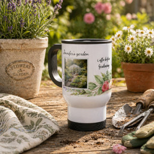 Mug De Voyage Café avant photo de jardinage jardin personnel