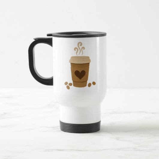 Mug De Voyage Café avec amour (Gauche)