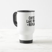 Mug De Voyage Café comme vin Répéter (Devant gauche)