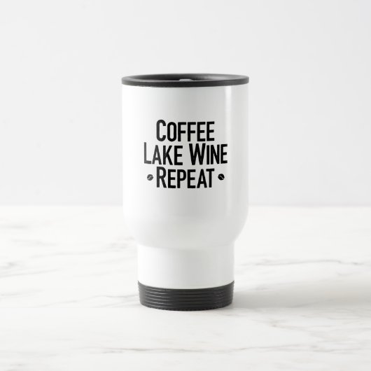 Mug De Voyage Café comme vin Répéter (Centre)