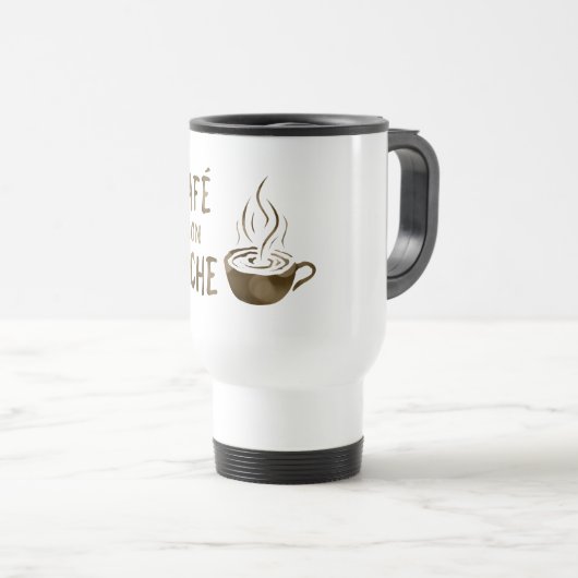 Mug De Voyage café con leche bokeh (Devant droit)