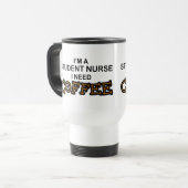 Mug De Voyage Café du besoin - élève-infirmière (Devant gauche)