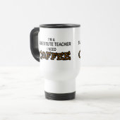 Mug De Voyage Café du besoin - professeur remplaçant (Devant gauche)
