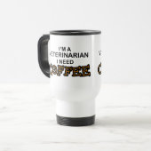 Mug De Voyage Café du besoin - vétérinaire (Devant gauche)