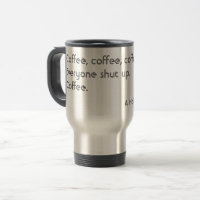 Café Haiku pour les matins Typographie noire