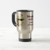 Mug De Voyage Café nommé personnalisé (Devant gauche)