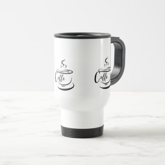 Mug De Voyage Café O’clock Coffee Art Design (Devant droit)