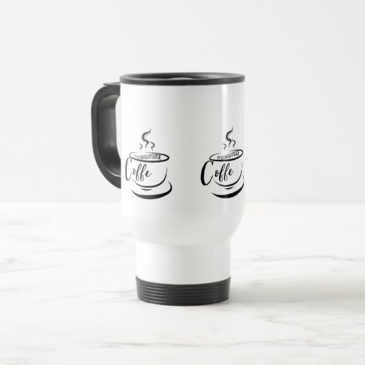 Mug De Voyage Café O’clock Coffee Art Design (Devant gauche)