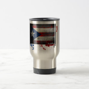 Mug De Voyage Café portoricain de drapeau