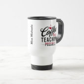 Mug De Voyage Café rend l'enseignement possible 1 (Devant droit)