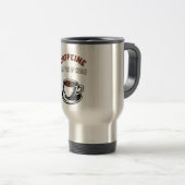 Mug De Voyage Caffein est mon carburant de choix (Devant droit)