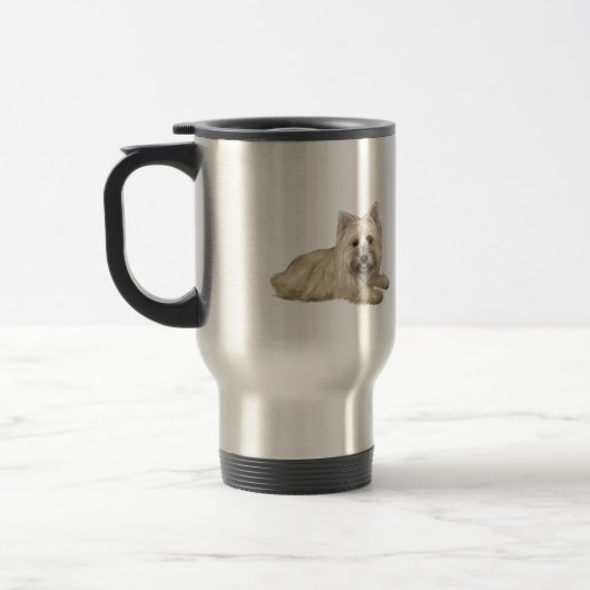 Mug De Voyage Cairn Terrier (blé) - couché (Gauche)