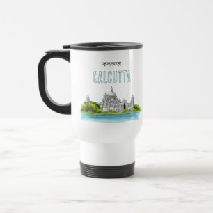 Mug De Voyage Calcutta "Mémorial Victoria" Kolkata Bengali