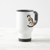 Mug De Voyage Calico chat assis (Devant droit)