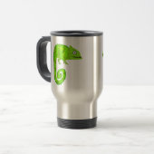 Mug De Voyage Caméléon vert mignon (Devant gauche)