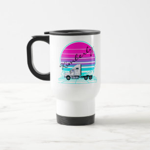Mug De Voyage Camion Coucher de Soleil Rétro