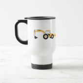 Mug De Voyage Camion de construction Backhoe (Gauche)