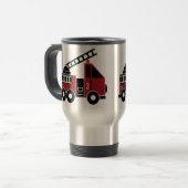 Mug De Voyage Camion de pompier (Devant gauche)