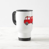 Mug De Voyage Camion feu rouge (Devant gauche)