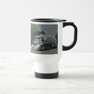 Mug De Voyage Camion gris de réservoir d'alimentation de bétail