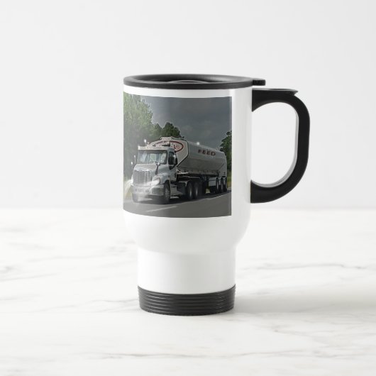 Mug De Voyage Camion gris de réservoir d'alimentation de bétail (Droite)
