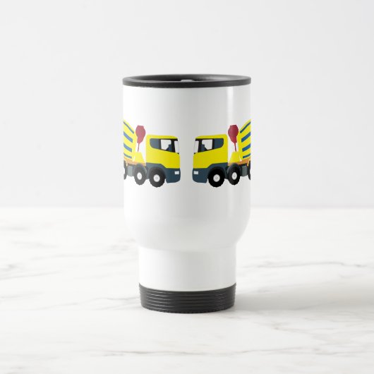 Mug De Voyage Camions de construction Camions en ciment en béton (Centre)