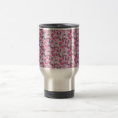 Mug De Voyage Camouflage animal Silhouette rose (Centre)