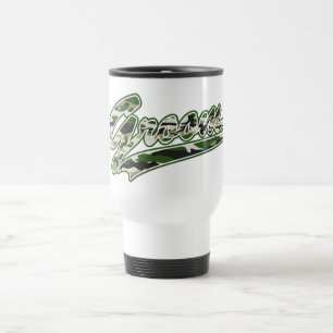 Mug De Voyage Camouflage de marié militaire