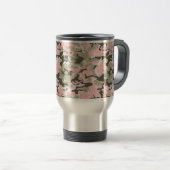 Mug De Voyage Camouflage rose et vert, Militaire, Armée (Devant droit)