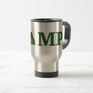 Mug De Voyage CAMP Camping vert tente extérieure Randonnée d'été
