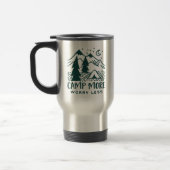 Mug De Voyage Camp Plus, S'Inquiéter Moins (Gauche)