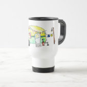 Mug De Voyage Camper joyeux rétro mignon et fantasque (Devant droit)