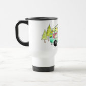 Mug De Voyage Camper joyeux rétro mignon et fantasque (Gauche)