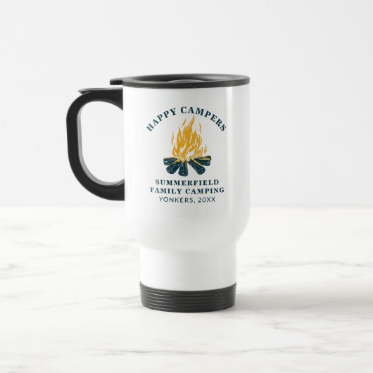 Mug De Voyage Camping familial Voyage Route aventure sur mesure (Gauche)