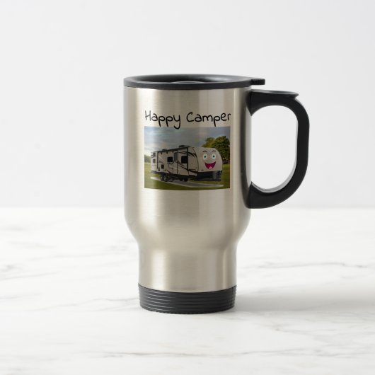 Mug De Voyage Camping Happy Retirement dans le RV par Funnycoomb (Droit)