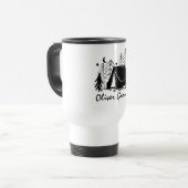 Mug De Voyage Camping personnalisé Doodle Art Summer Camp (Devant gauche)