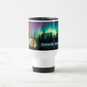 Mug De Voyage Camping - Snoozing Camper under Aurora Borealis (Centre)