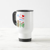 Mug De Voyage Canadian Beaver Loves Saskatchewan (Devant gauche)