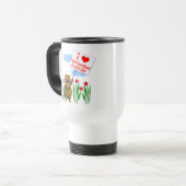 Mug De Voyage Canadian Beaver Loves Terre-Neuve, Labrador (Devant gauche)