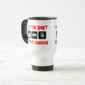 Mug De Voyage Canadien drôle (Devant gauche)